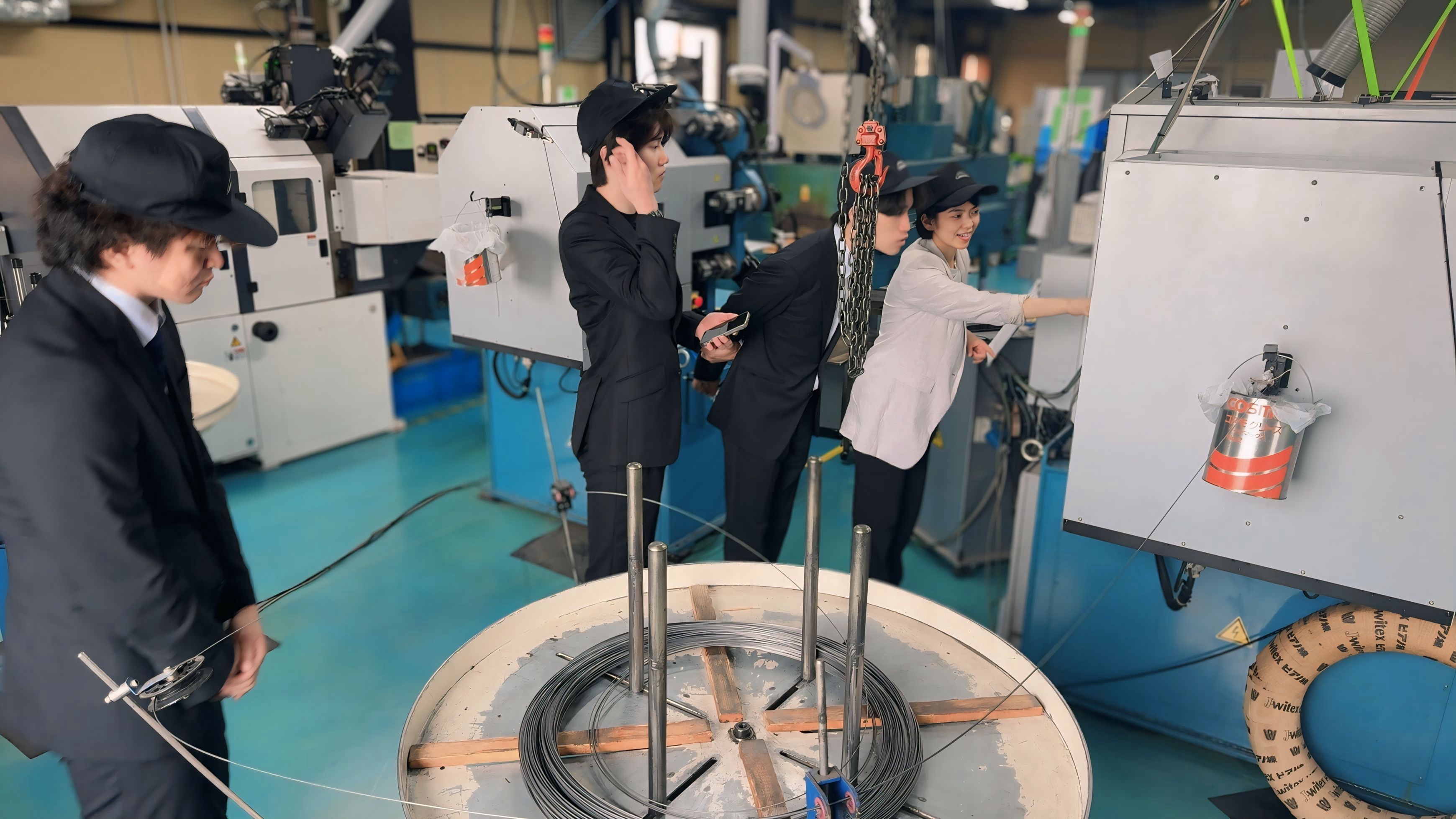 機械の説明をしていただいています