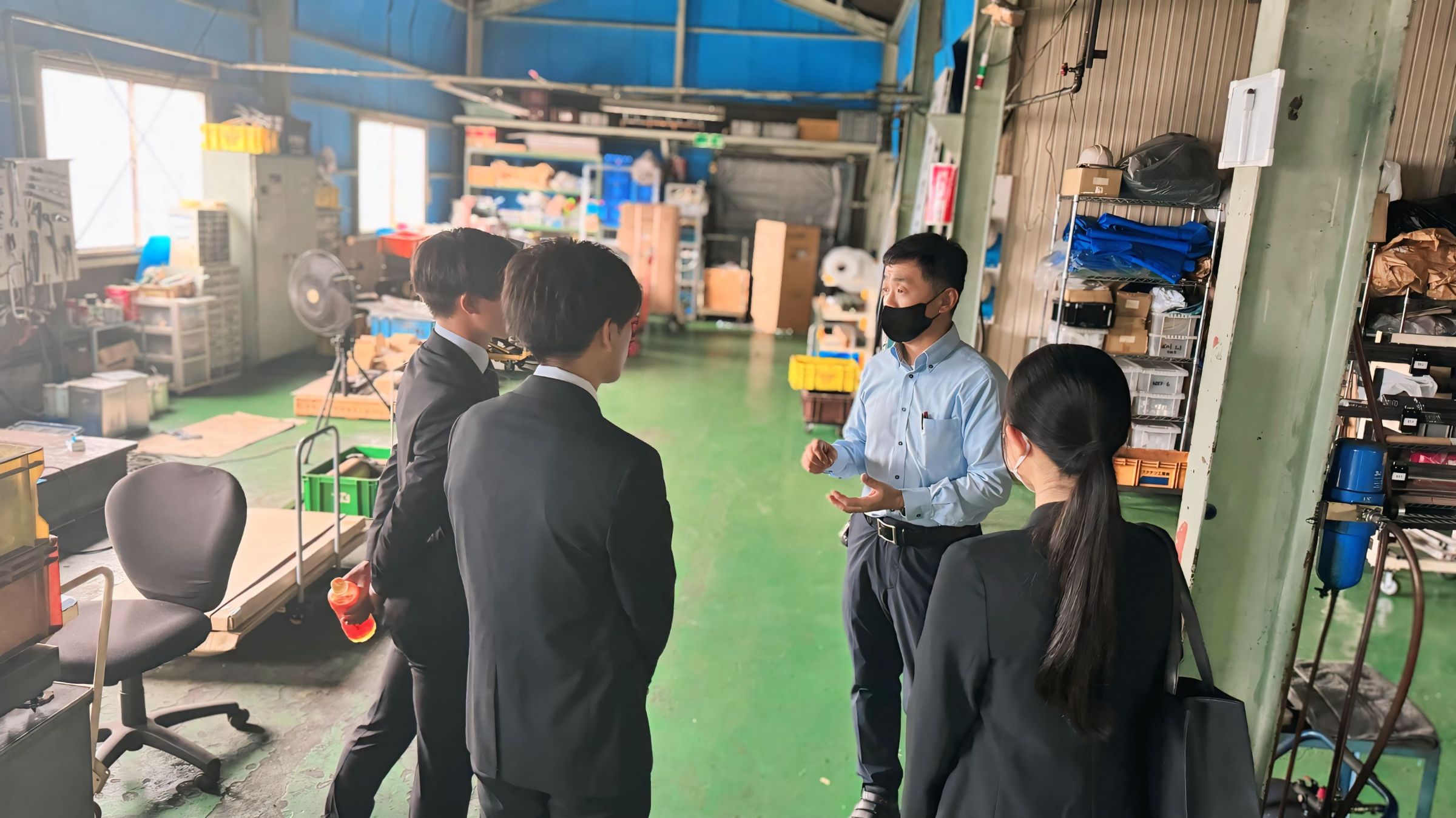 工場を丁寧に案内していただきました。